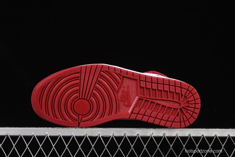 Nike Air Jordan 1 High Retro OG Basketball Shoes with Black Toe Design - 555088-125