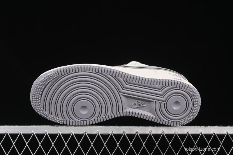 Nike Air Force 1 '07 Low The North Face x CDG Light Grey Swoosh Casual Sneakers - HH7518-052