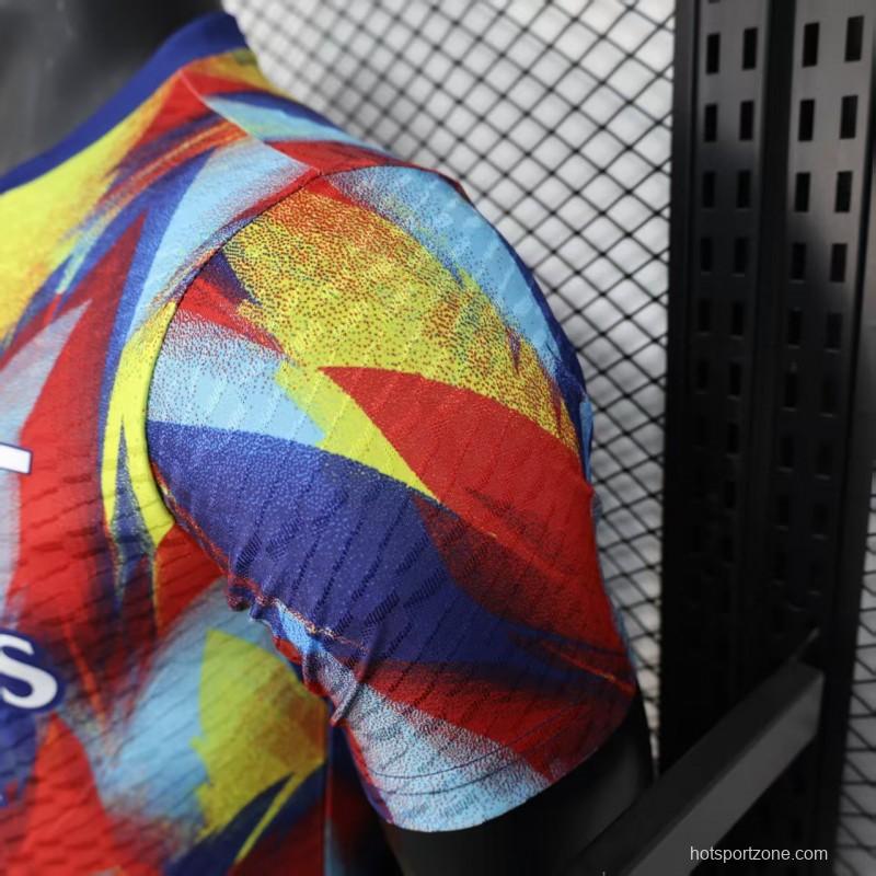 Player Version 25/26 Arsenal Multicolor Abstract Art Pattern Jersey