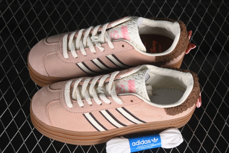 Adidas Originals Gazelle Bold JR4244 Collaboration Low-Top Platform Sneakers with Slip-Resistant Durable Sole