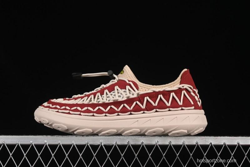 Keen Uneek Flat-M Woven Elastic Strap Outdoor Water Sports Sandals - 1014097 RED