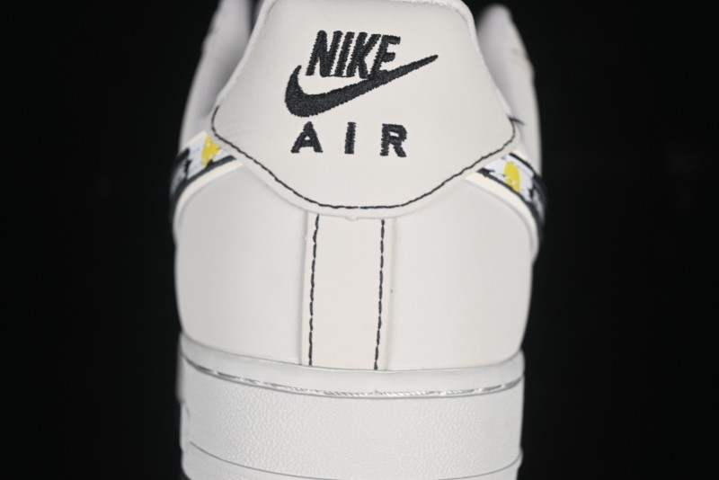Nike Air Force 1'07 Low GD Collaboration Chrysanthemum Swoosh Casual Sneakers - DF0188-055
