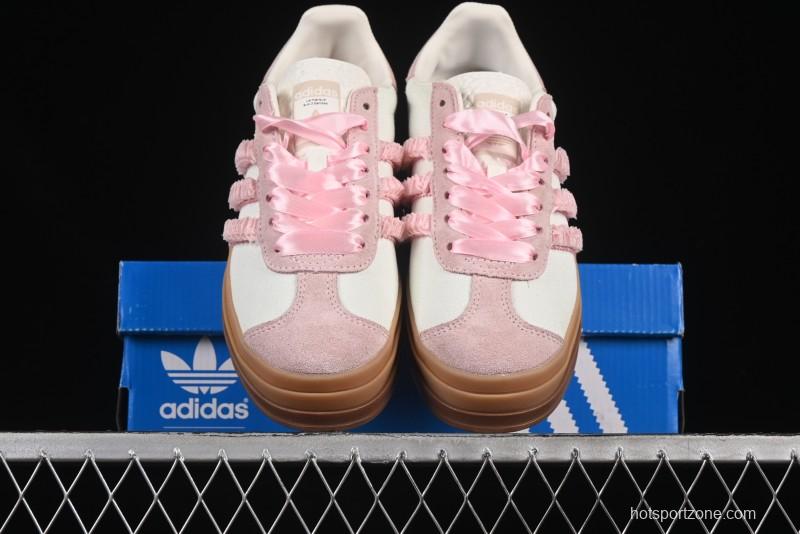 Adidas Originals Gazelle Bold JR8374 Collaboration Low-Top Sneakers with Thick Sole for Slip Resistance and Durability - JR8374