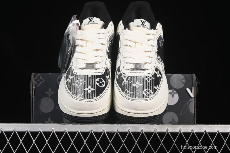Nike Air Force 1 '07 Low LV Collaboration Cream Black Casual Sneakers - BZ6808-103