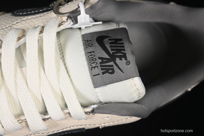 Nike Air Force 1 '07 Low Givenchy Collaboration Pattern Beige Grey Casual Sneakers - DF0188-057