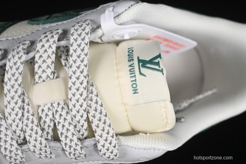 Nike Air Force 1 '07 Low LV Collaboration Green Stone Grain Gum Sole Casual Sneakers - ZH2598-306