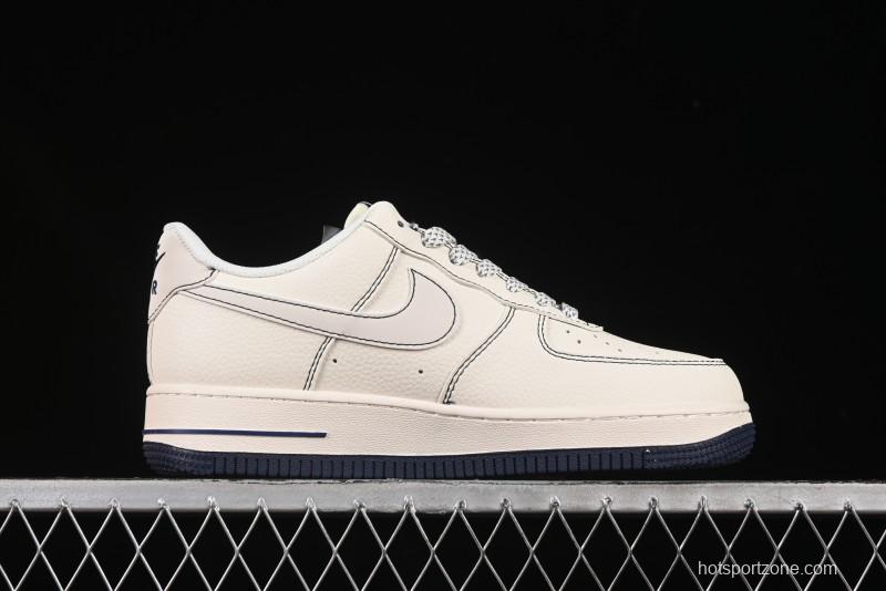 Nike Air Force 1 '07 Low LV Collaboration Black Swoosh Logo Casual Sneakers - XX3168-160