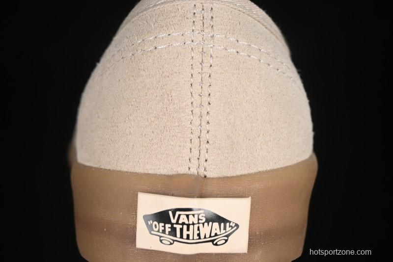 Vans Premium Authentic Suede Retro Sneakers with Translucent Rubber Sole - VN000CRQBYS