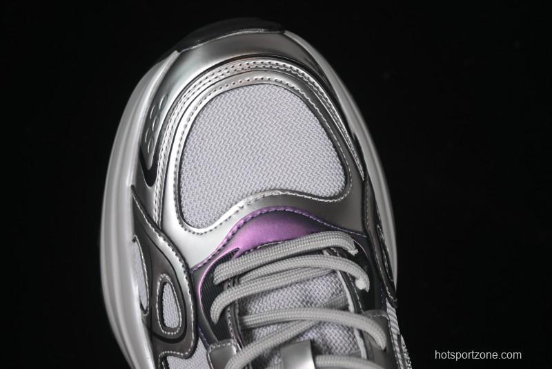 GG-CC 25ss New Platform Chunky Sneakers with 7CM Height Increase and Irregular Design - 668-2 Black