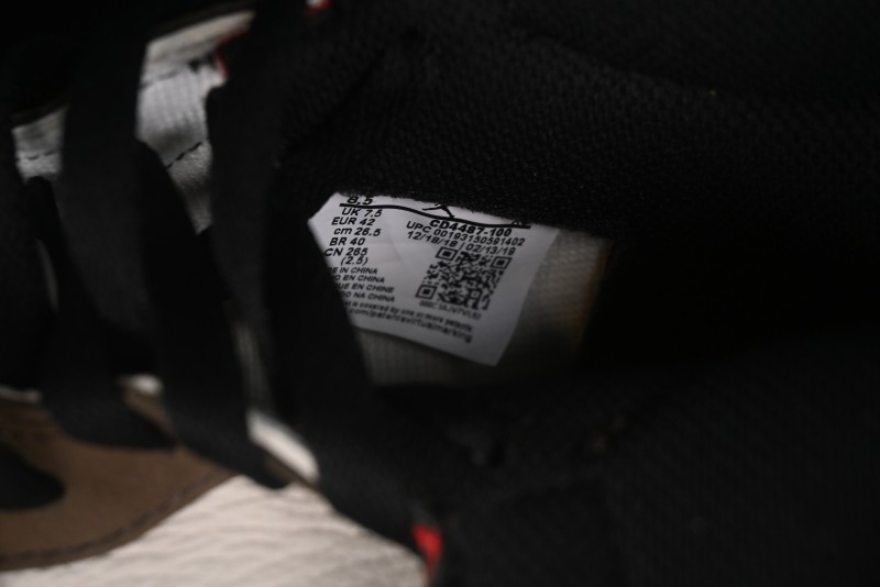 Nike Travis Scott x Air Jordan 1 High OG AJ1 Reverse Swoosh Limited Edition - CD4487-100