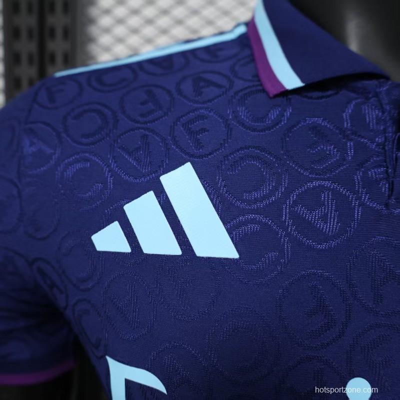 Player Version 25/26 Arsenal Blue with Geometric Pattern Jersey