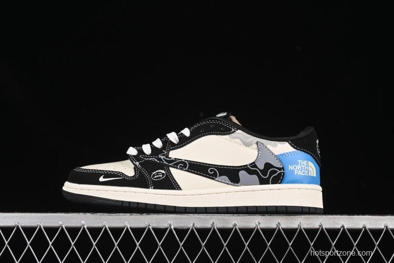 Nike Travis Scott x Fragment Design x Air Jordan 1 Low OG SP AJ1 Collaboration Sneakers - XS2024-052