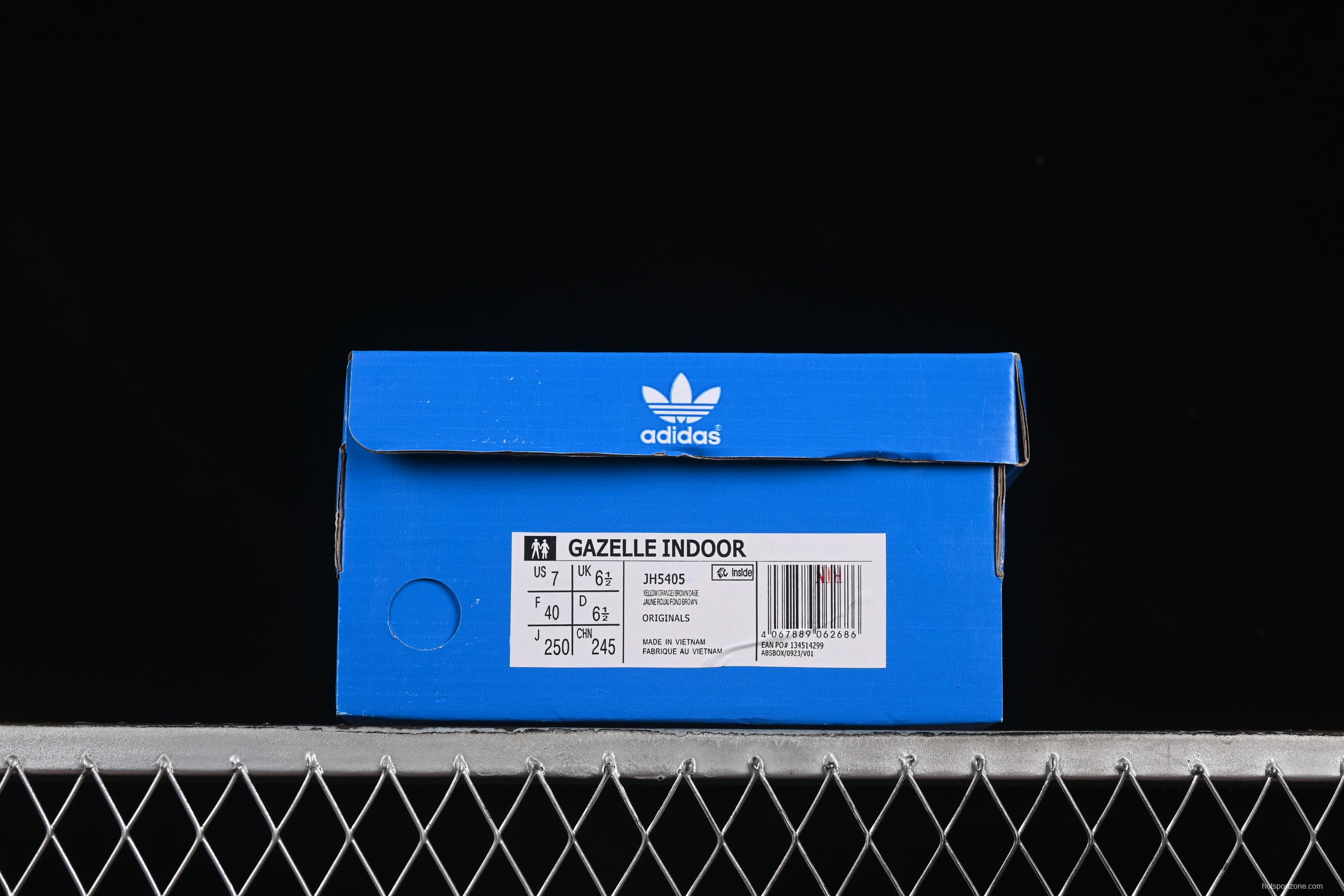 Adidas Originals Gazelle Indoor Retro Casual Sneakers with Anti-Slip and Wear-Resistant Sole - JH5405