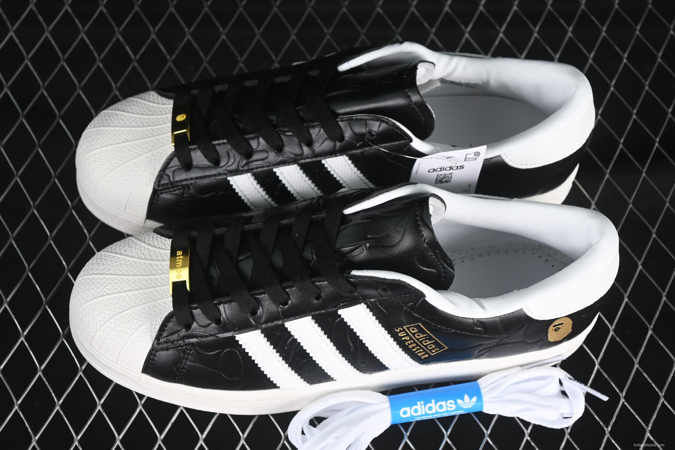 Bape x Adidas Superstar Shell Toe Casual Sneakers - JQ3666