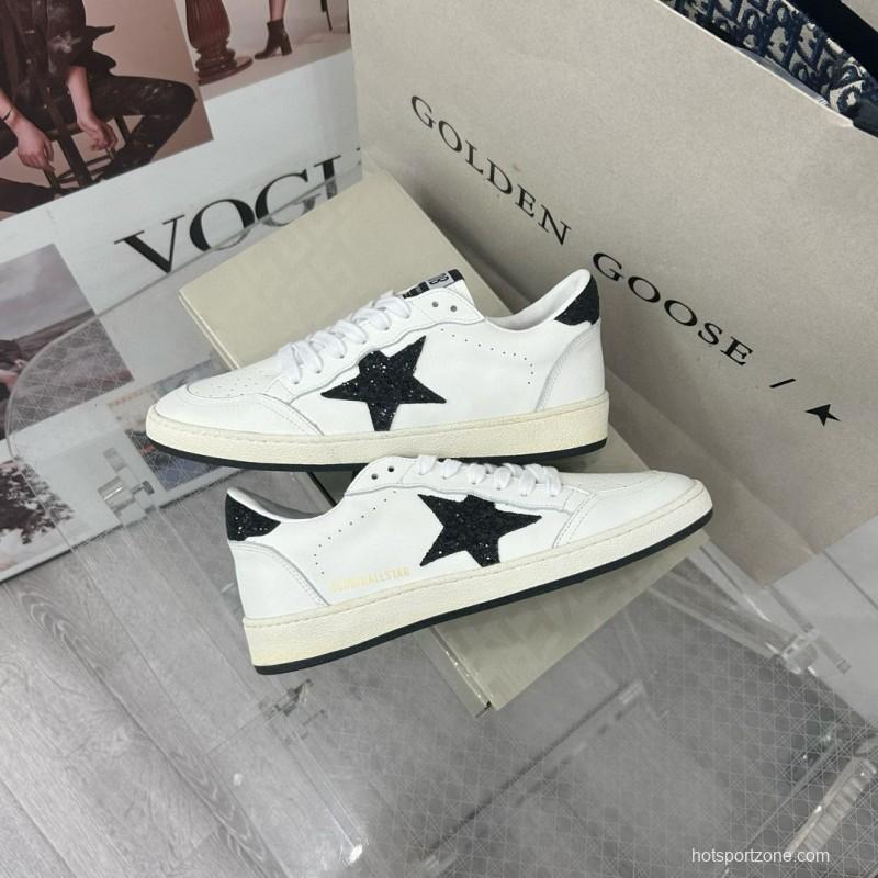 2024 Unisex GGDB White Black Leather Low Top Sneakers MJ00260