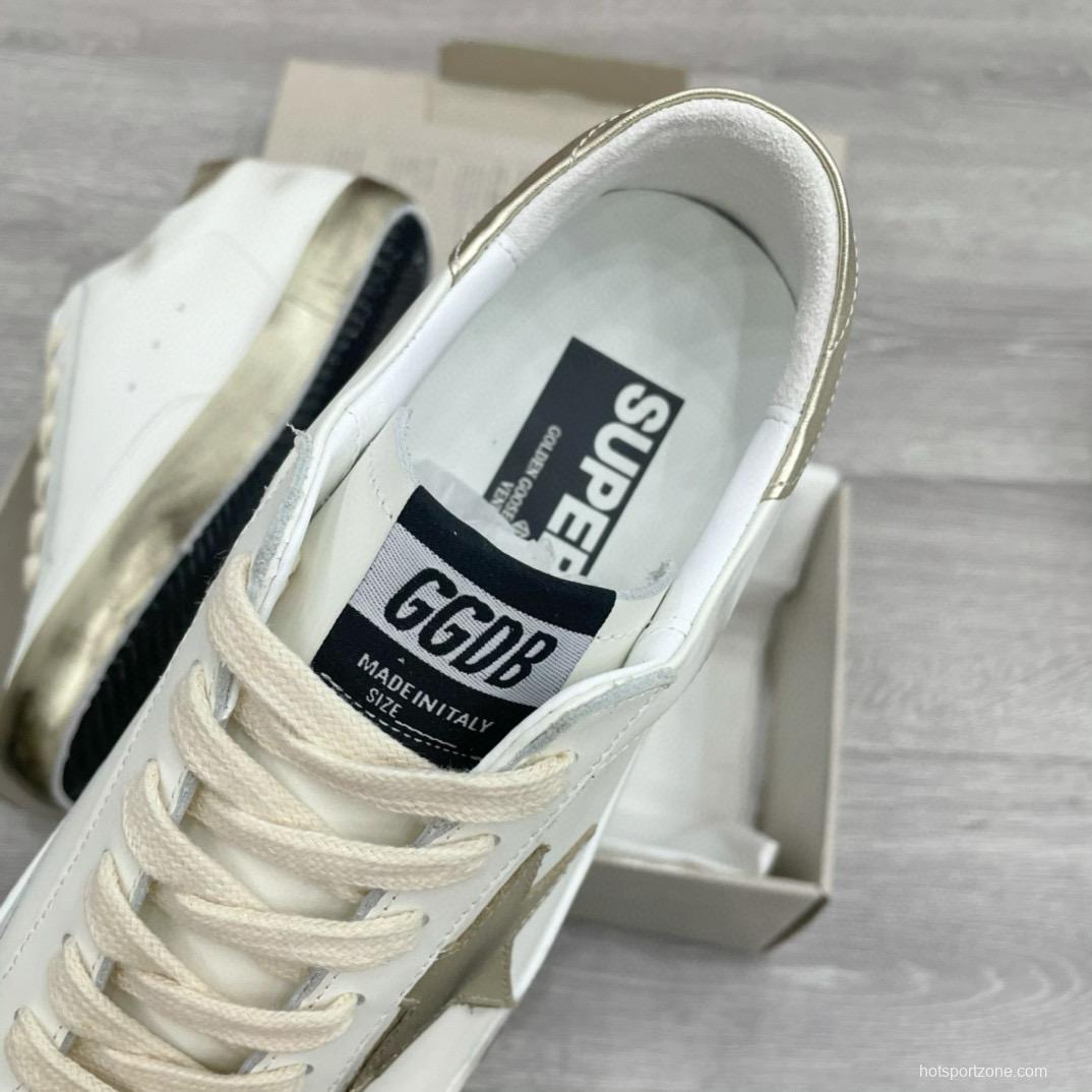 2025 Men GGDB White Beige Leather Sneakers