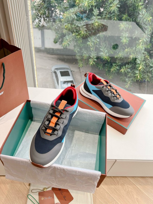2024 Unisex Le Parmentier Blue Black Grey Knit Casual Shoes Top Version MJ00340