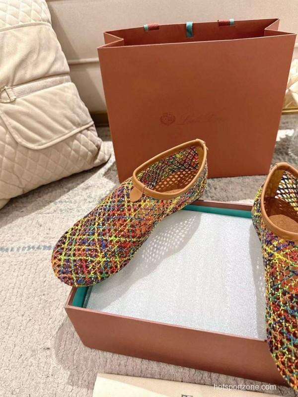 2025 Women Le Parmentier Multicolor Knit Ballet Flat LY00250
