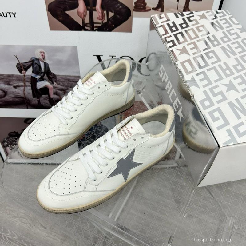 2024 Unisex GGDB White Grey Leather Sneakers MJ00260
