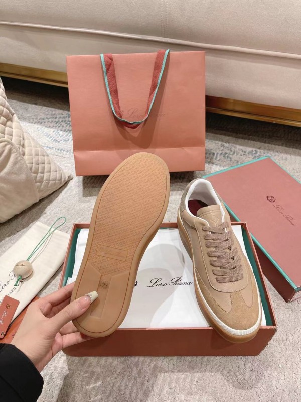 2025 Unisex Le Parmentier Beige Cream Leather Sneakers High Version LY00320(F)/LY00330(M)