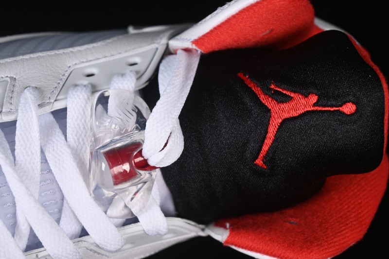Nike Air Jordan 5 Retro Fire Red Black Tongue Basketball Shoes - HQ7978-101