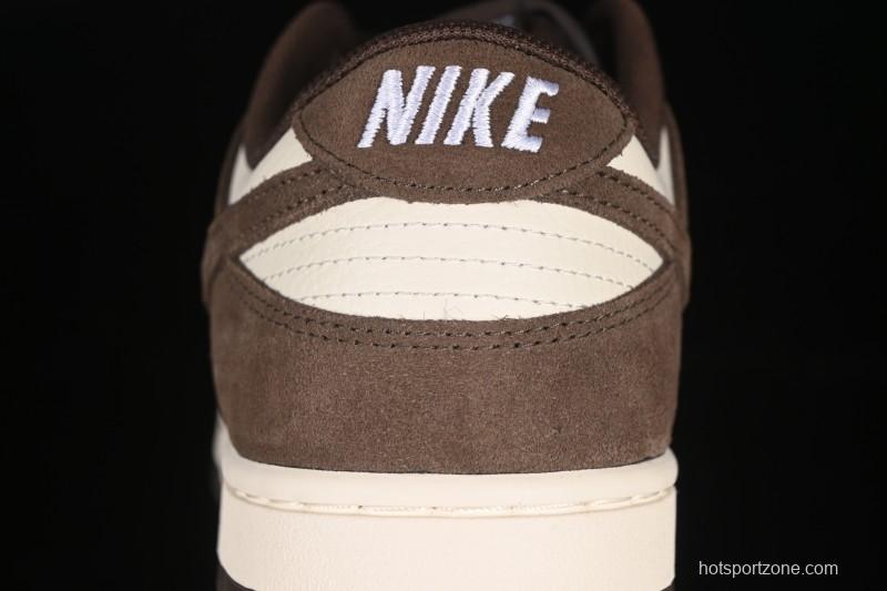 Nike SB Dunk Low White Mocha Low-Top Casual Skate Shoes - FQ8249-104