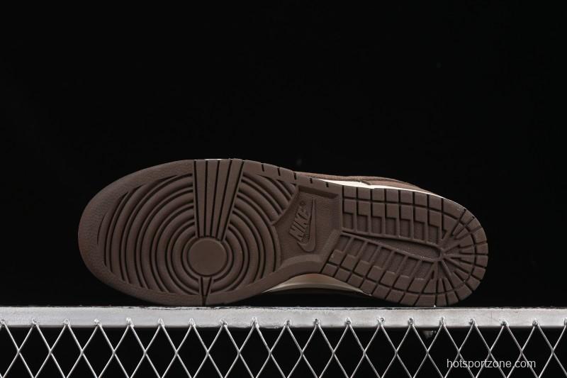 Nike SB Dunk Low White Mocha Low-Top Casual Skate Shoes - FQ8249-104