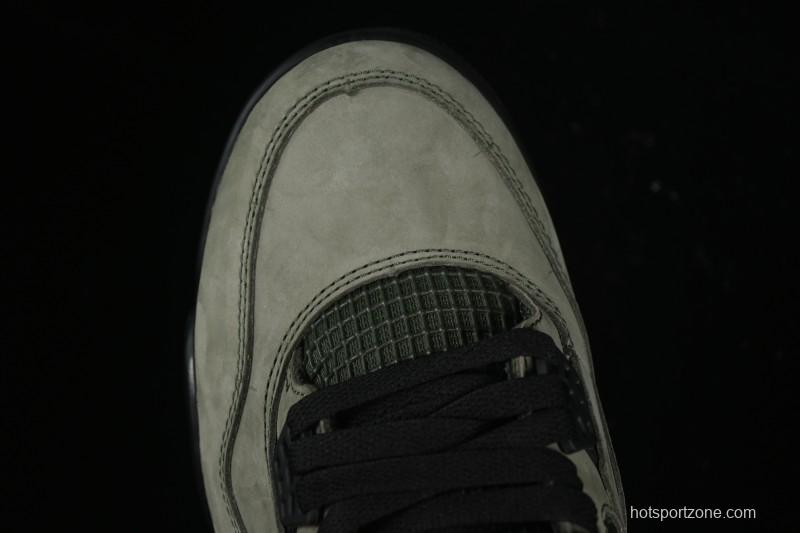 Nike Air Jordan 4 Retro OG Undefeated Collaboration Olive Green Suede - IB1519-200