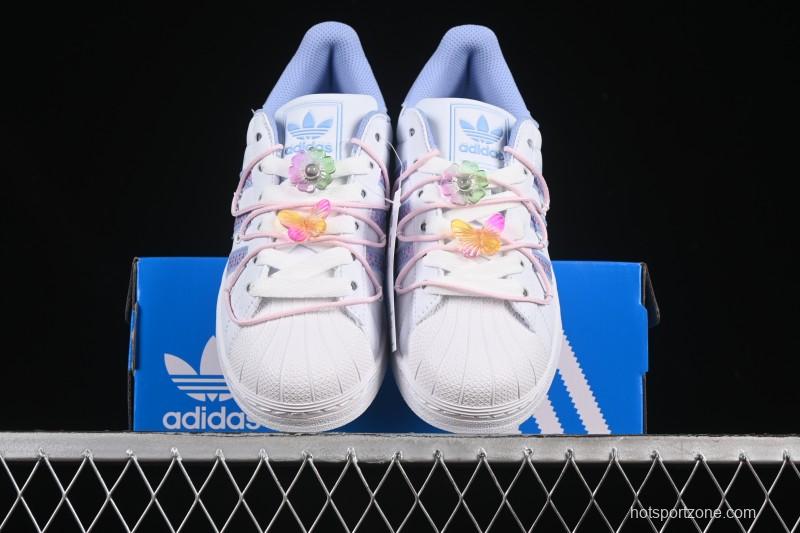 Adidas Superstar II Casual Sneakers with Shell Toe Design - JR1332