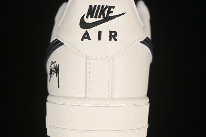 Nike Air Force 1 '07 Low Stussy Collaboration White Gray Casual Sneakers - KK1988-093