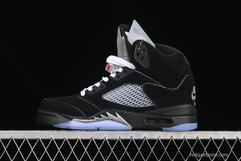 Nike Air Jordan 5 Black Metallic Reimagined Basketball Shoes HF3975-001