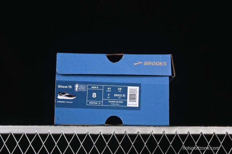 Brooks Ghost 15 Low-Cut Breathable Cushioned Support Casual Running Shoes - 1103931D026