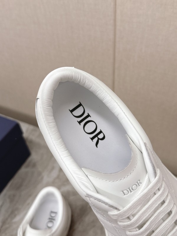 2025 Unisex Dior Black White Grey Leather Suede Sneakers Matchpoint KFY00300