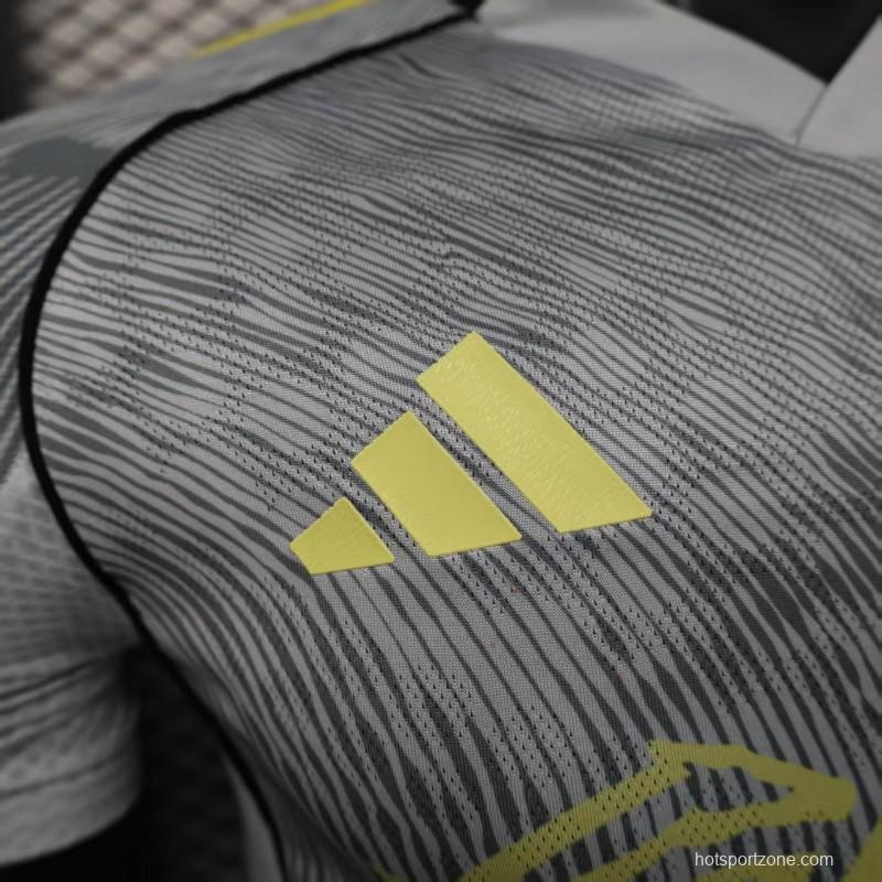 Player Version 25/26 Club America Grey with Diagonal Stripe Pattern Jersey