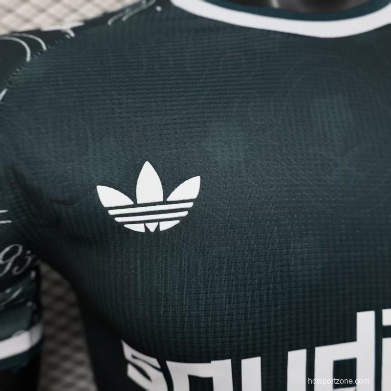 Player Version 25/26 Al-Ahli Saudi Dark Green with Traditional Arabic Pattern Jersey