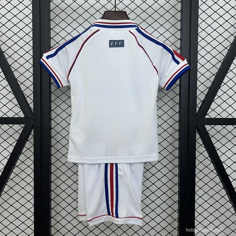 1998 Kids France Away Size 16-28 Jersey
