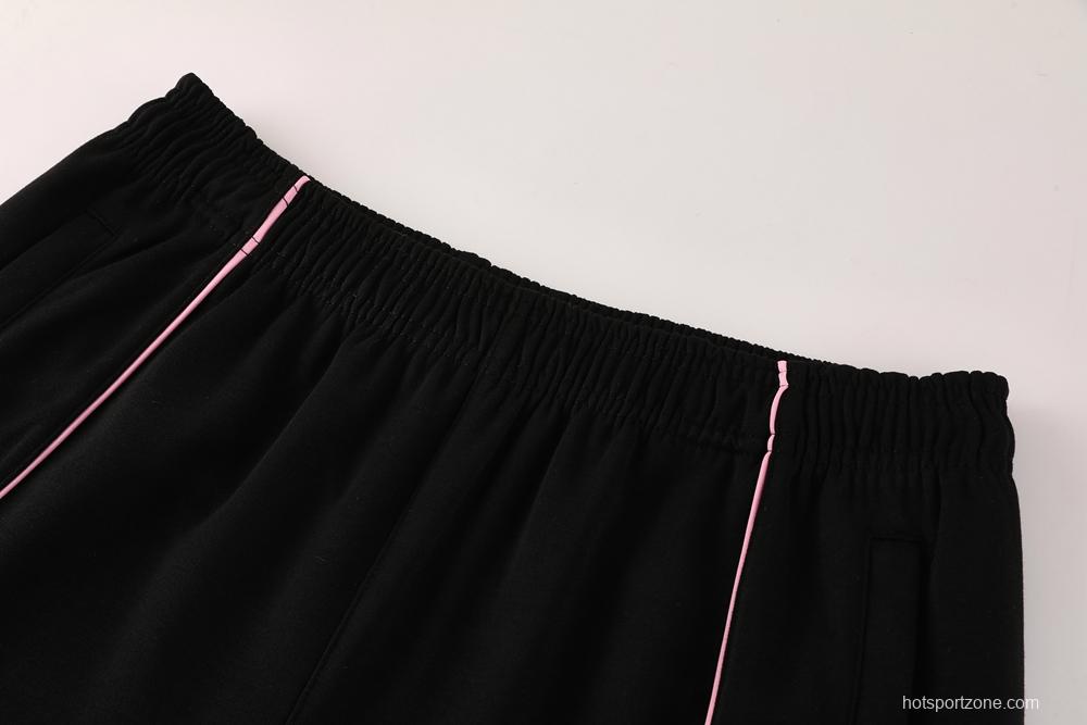 2025 Inter Miami Black Full Hoodie Zipper Jacket +Long Pants