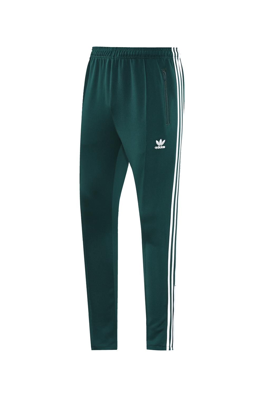 2025 Adidas Original Green Full Hoodie Zipper Jacket +Long Pants