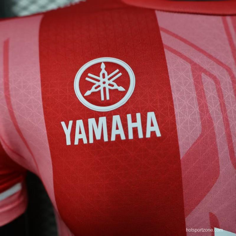 Player Version 25/26 Olympique de Marseille Red with Vertical Stripes Jersey