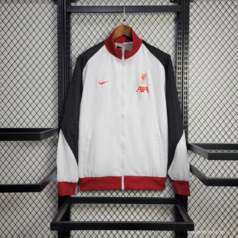 25/26 Liverpool Jacket White Windbreaker