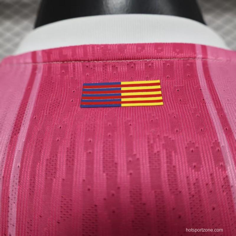 Player Version 25/26 FC Barcelona Pink with Gradient Fade Jersey