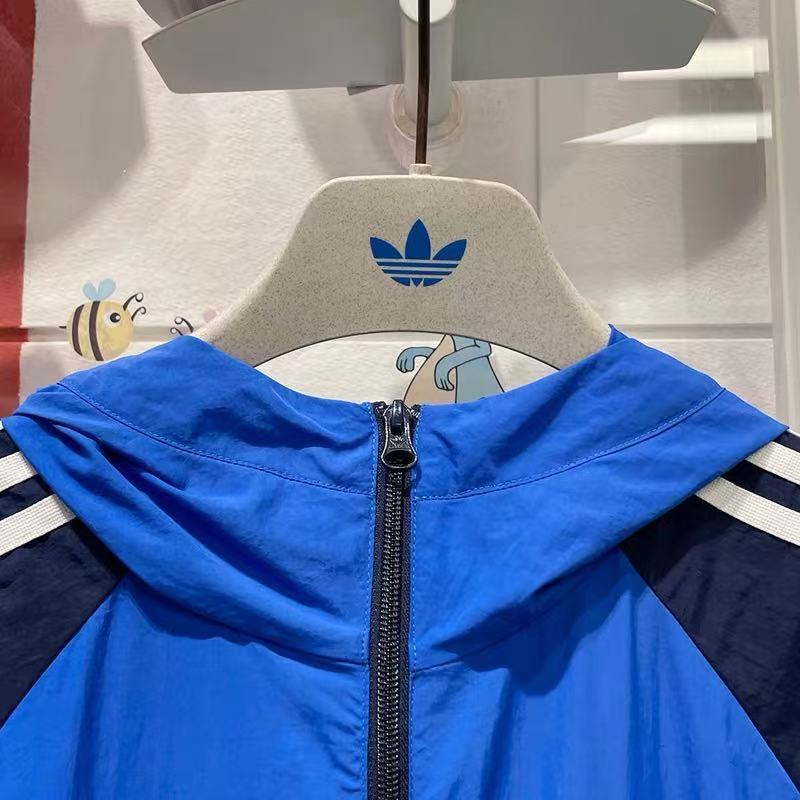 2025 Adidas Original Navy/Green White Windbreaker