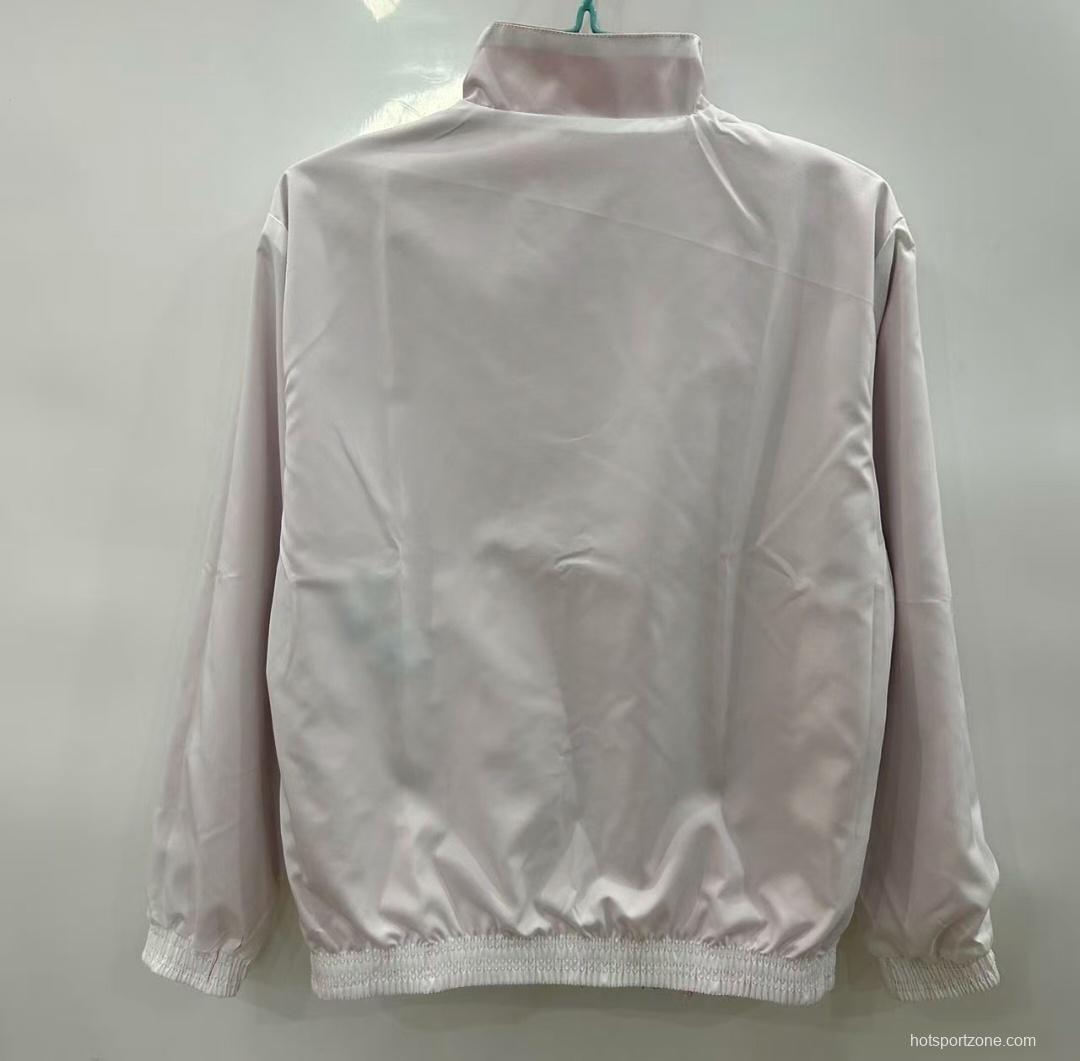 25/26 Real Madrid Red/White Reversible Windbreaker