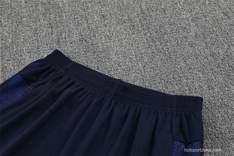 25/26 Olympique de Marseille Royal Blue Camouflage with XS Short Sleeve+Soccer Shorts