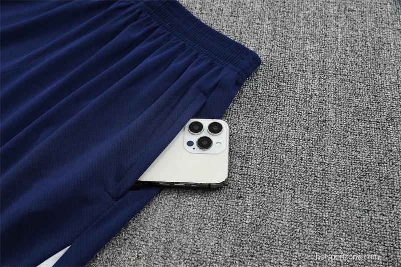 25/26 Tottenham Hotspur Royal Blue with XS Short Sleeve+Soccer Shorts