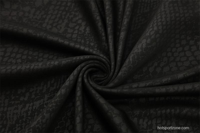 25/26 Barcelona Black Joint Edition Half Zipper Jacket+Long Pants