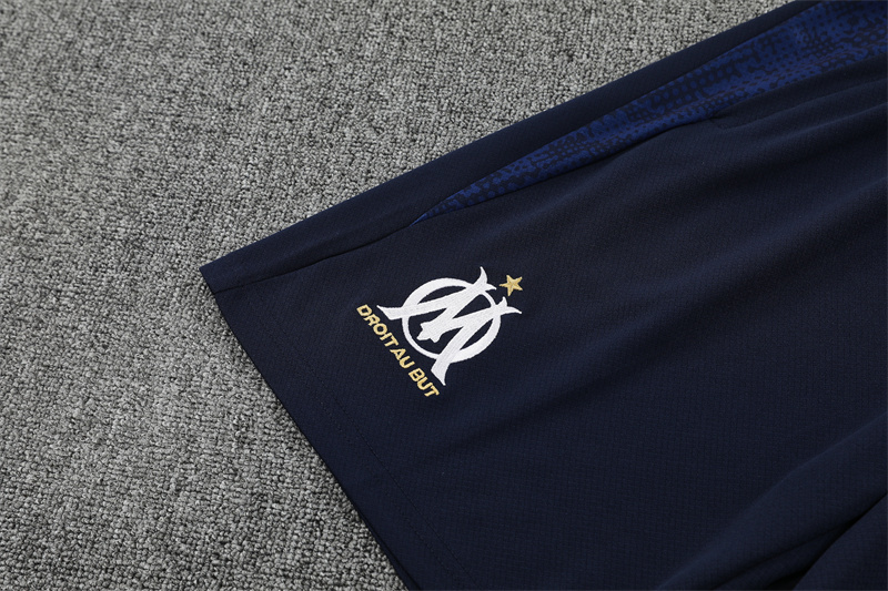 25/26 Olympique de Marseille Lake Blue Camouflage with XS Short Sleeve+Soccer Shorts
