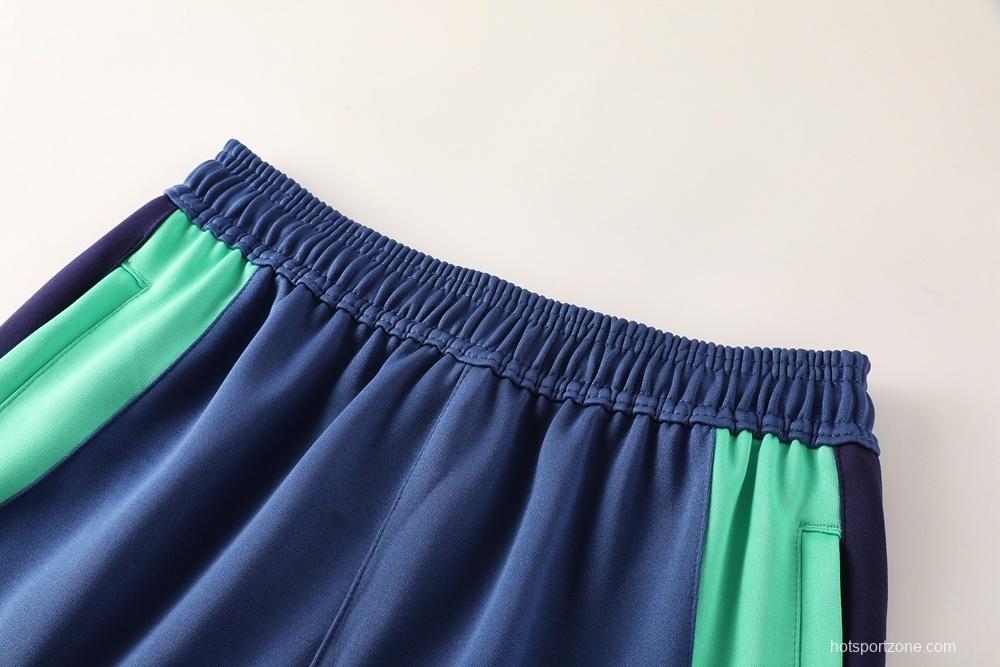 2025 NIKE Blue/Green/Black Full Zipper Jacket + Long Pants