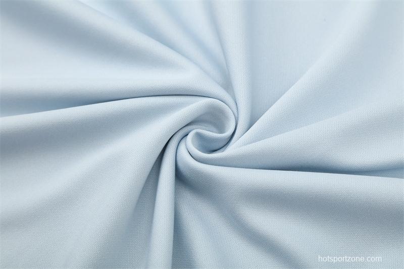 Retro 04/05 Real Madrid Light Grey Half Zipper Jacket