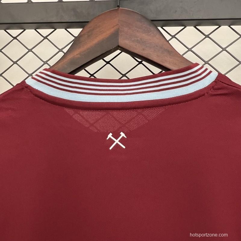 25/26 West Ham United Home Jersey